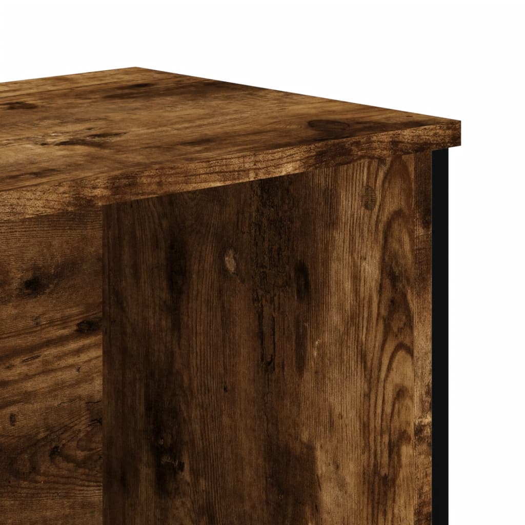 Scarpiera Rovere Fumo 90x38x45,5 cm in Truciolato