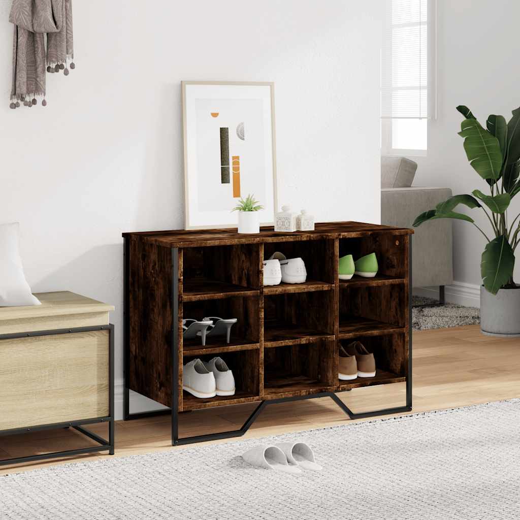 Scarpiera Rovere Fumo 90x38x61,5 cm in Truciolato