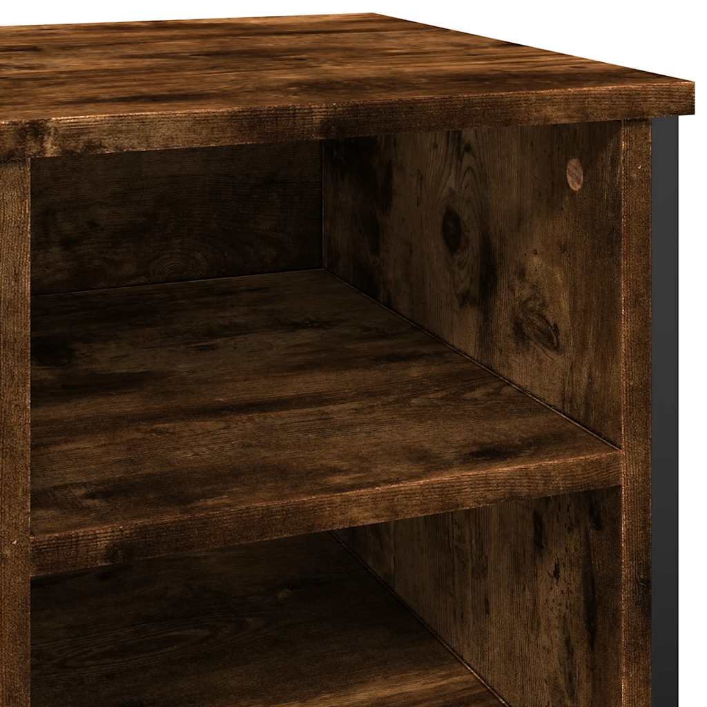 Scarpiera Rovere Fumo 90x38x61,5 cm in Truciolato