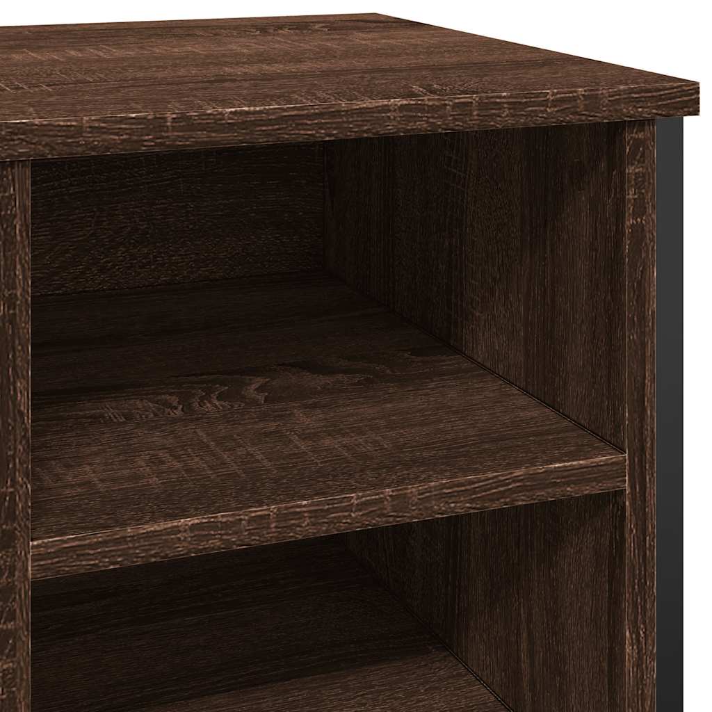 Scarpiera Rovere Marrone 90x38x61,5 cm in Truciolato