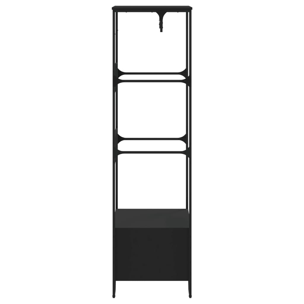 Armadio Nero 90x50x180 cm in Truciolato