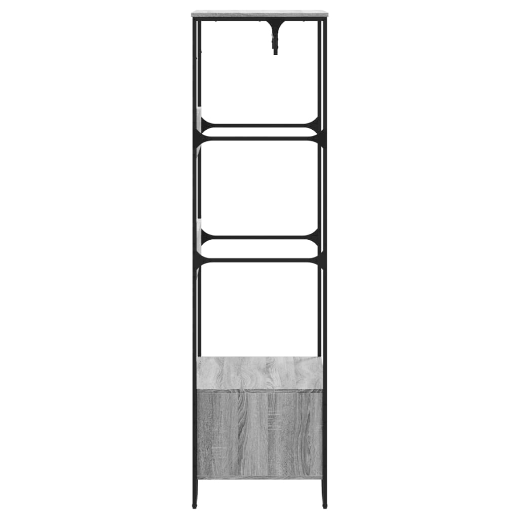 Armadio Grigio Sonoma 90x50x180 cm in Truciolato