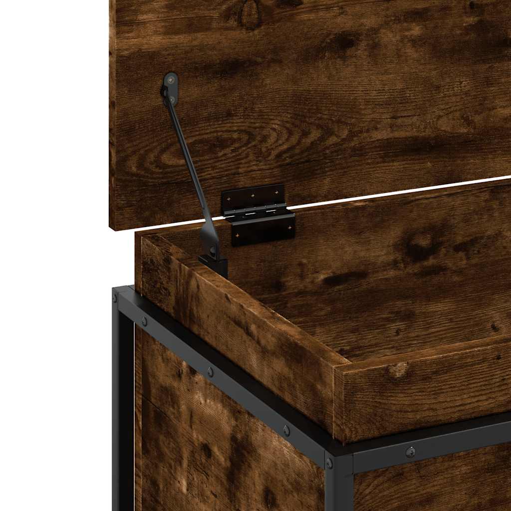 Contenitore con Coperchio Rovere Fumo 60x40x51,5cm Truciolato