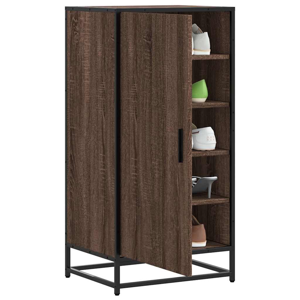 Scarpiera Rovere Marrone 48x38x97,5 cm in Legno Multistrato