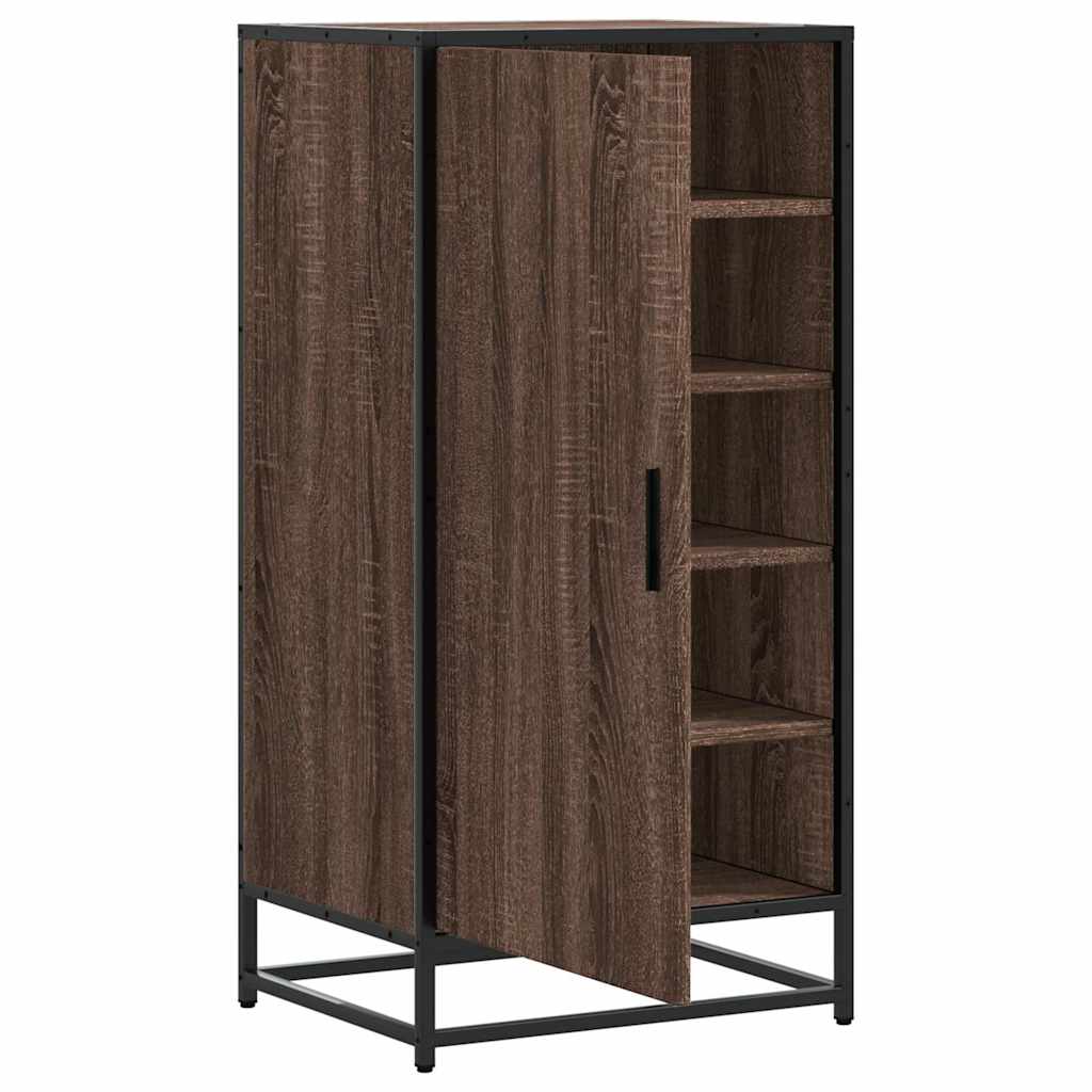 Scarpiera Rovere Marrone 48x38x97,5 cm in Legno Multistrato