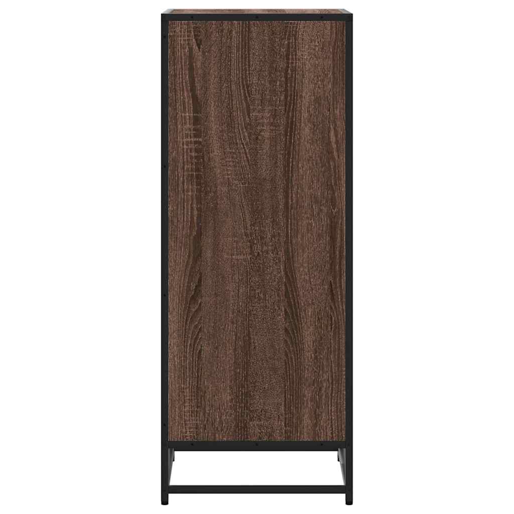 Scarpiera Rovere Marrone 48x38x97,5 cm in Legno Multistrato