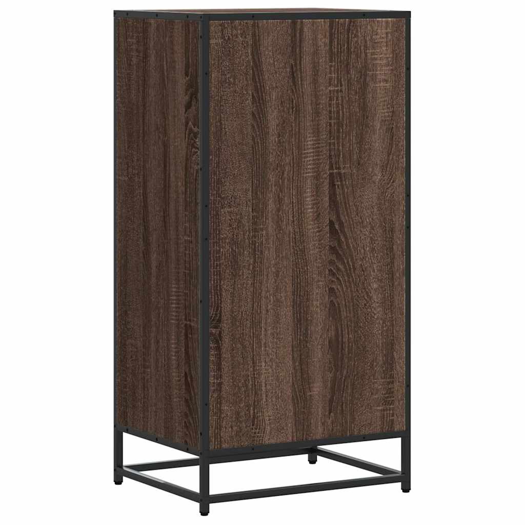 Scarpiera Rovere Marrone 48x38x97,5 cm in Legno Multistrato