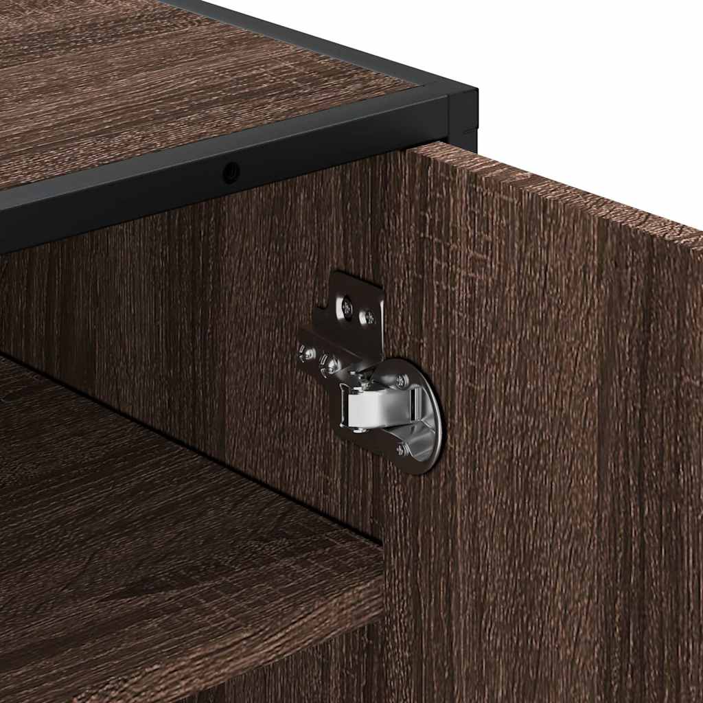 Scarpiera Rovere Marrone 48x38x97,5 cm in Legno Multistrato