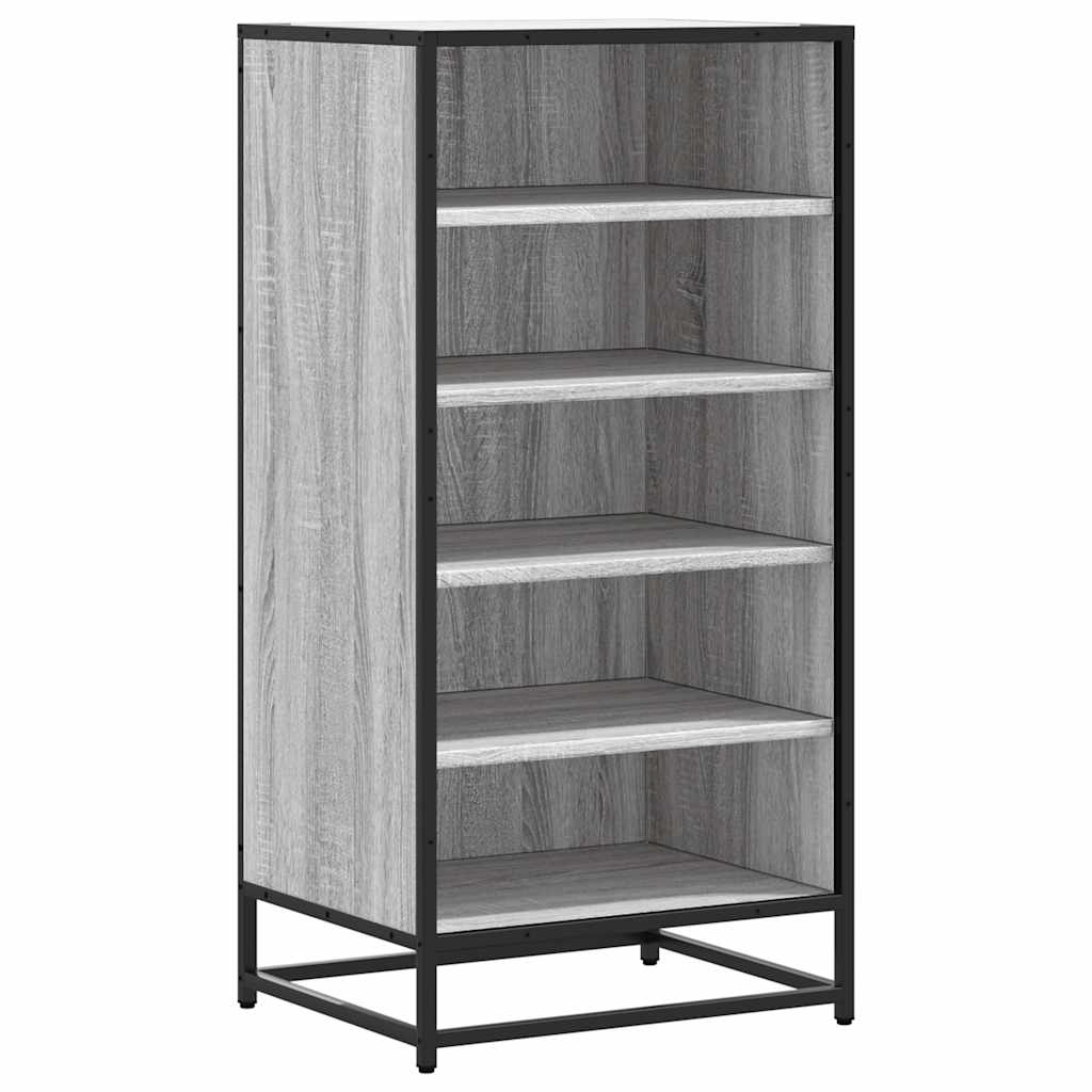Scarpiera Grigio Sonoma 48x38x97,5 cm in Legno Multistrato