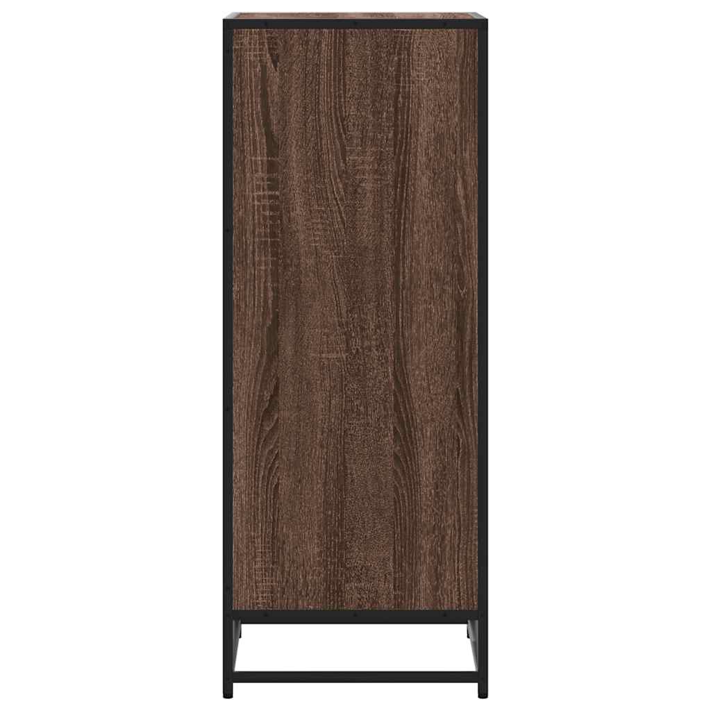 Scarpiera Rovere Marrone 48x38x97,5 cm in Legno Multistrato