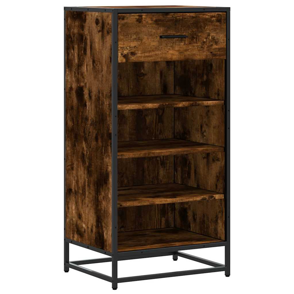 Scarpiera Rovere Fumo 48x38x97,5 cm in Legno Multistrato