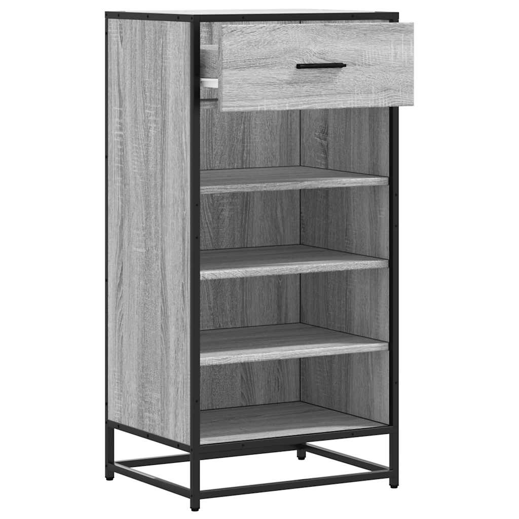 Scarpiera Grigio Sonoma 48x38x97,5 cm in Legno Multistrato