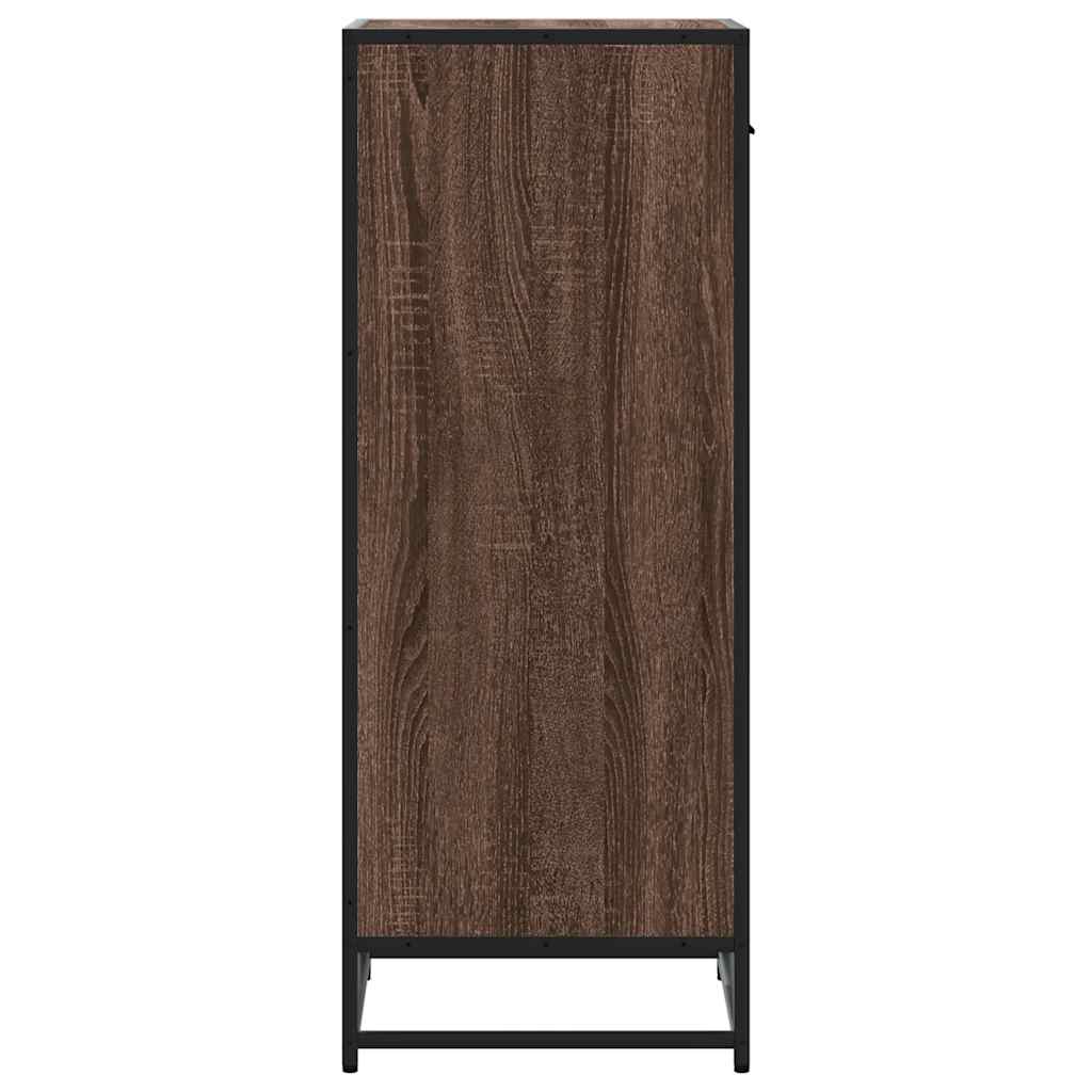 Scarpiera Rovere Marrone 48x38x97,5 cm in Legno Multistrato