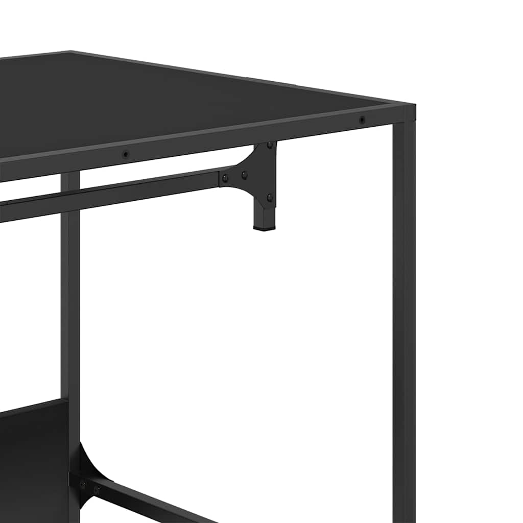 Armadio Nero 90x50x180 cm in Truciolato
