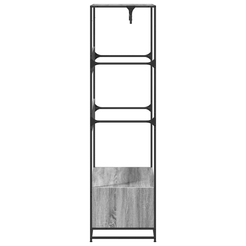 Armadio Grigio Sonoma 90x50x180 cm in Truciolato