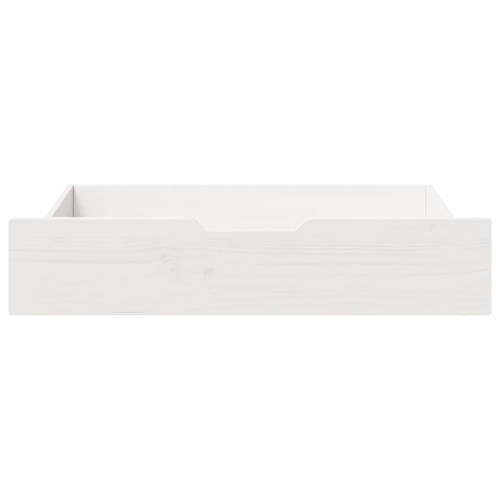 Cassettoni da Letto 2 pz Bianchi 85x55x17 cm in Legno di Pino