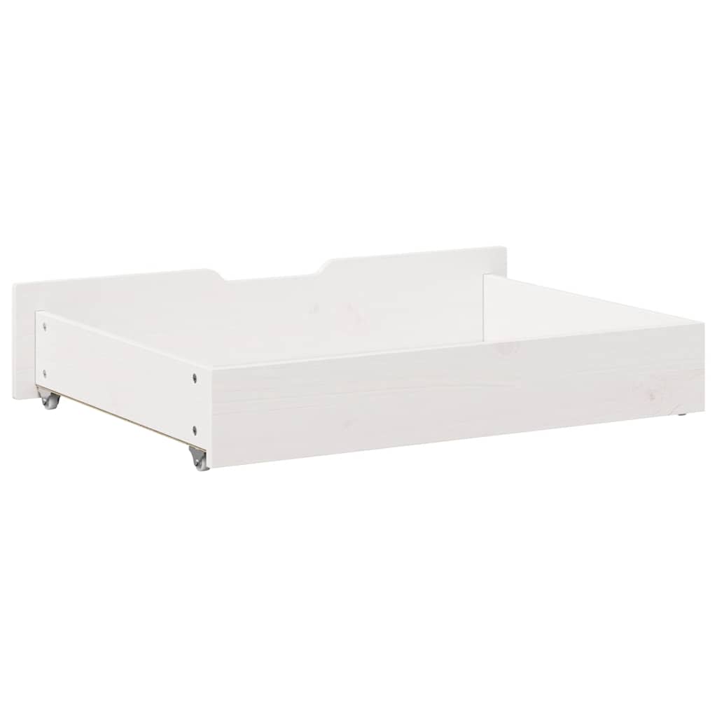 Cassettoni da Letto 2 pz Bianchi 85x55x17 cm in Legno di Pino