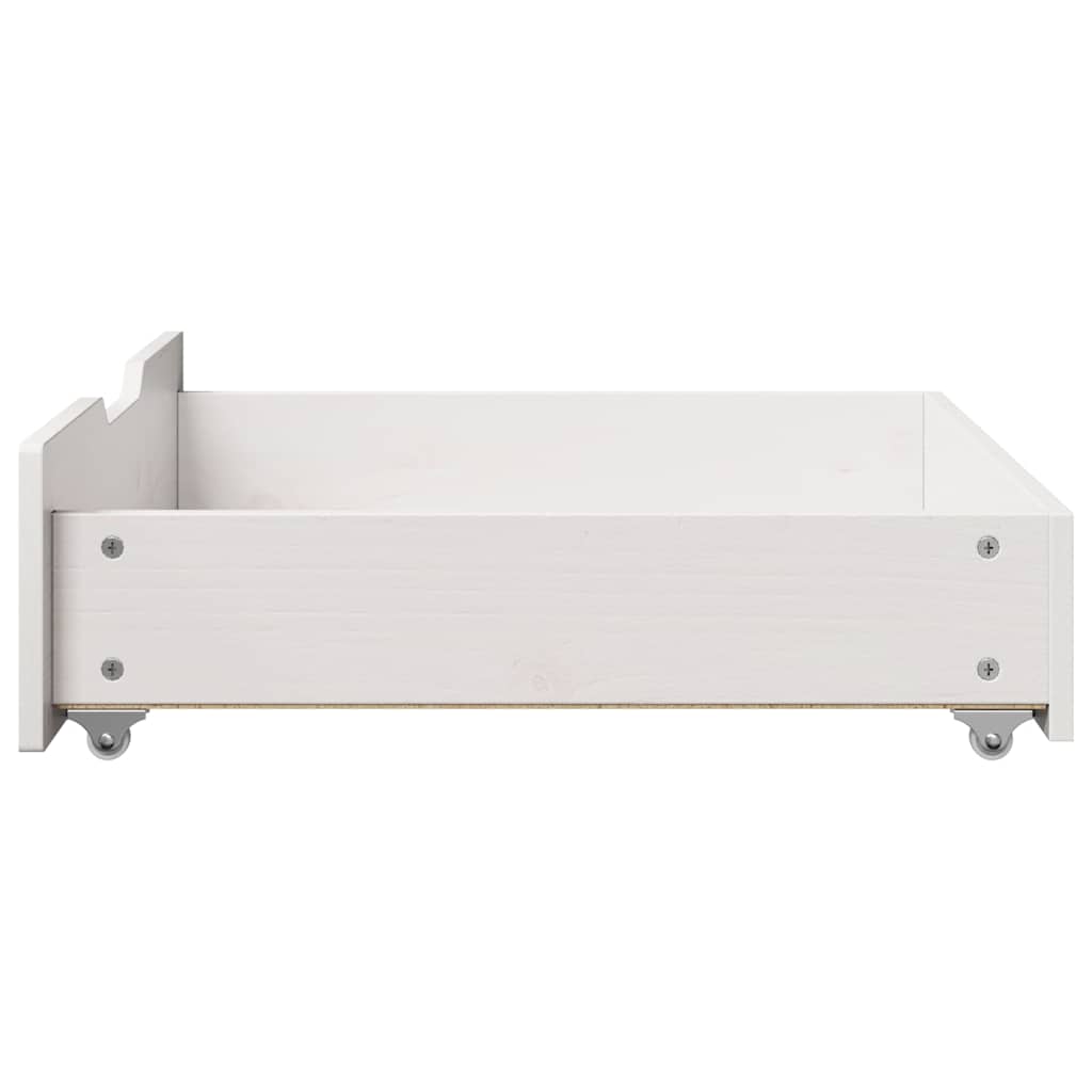 Cassettoni da Letto 2 pz Bianchi 65x55x17 cm in Legno di Pino