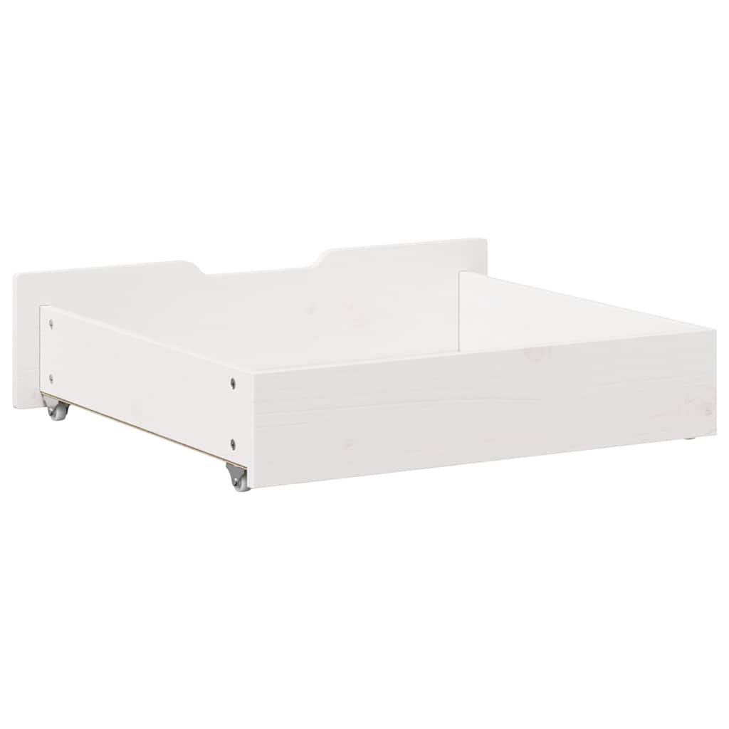 Cassettoni da Letto 2 pz Bianchi 65x55x17 cm in Legno di Pino