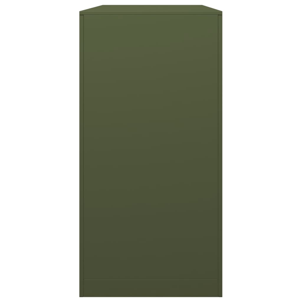 Rastrelliera per Legna da Ardere Verde 100x40x80 cm in Acciaio