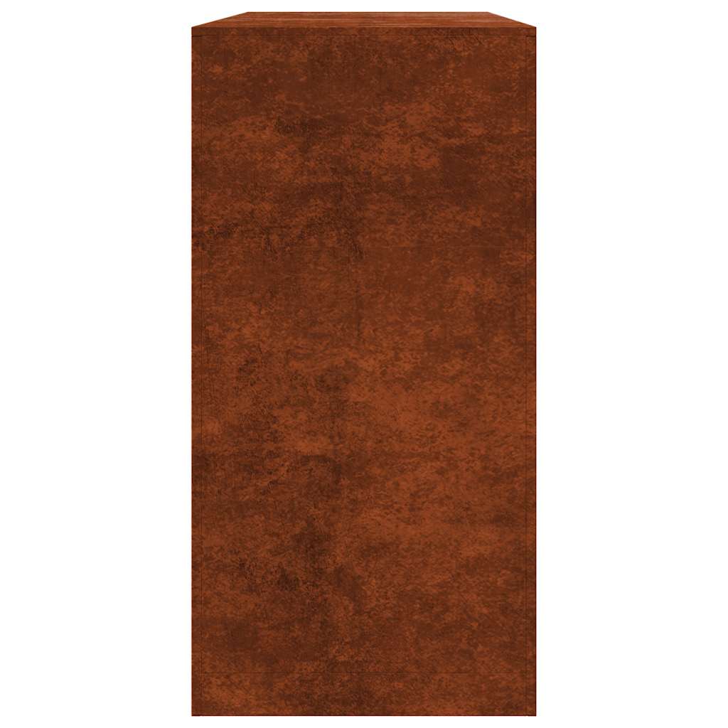 Rack per Legna da Ardere 100x40x80 cm in Acciaio Corten