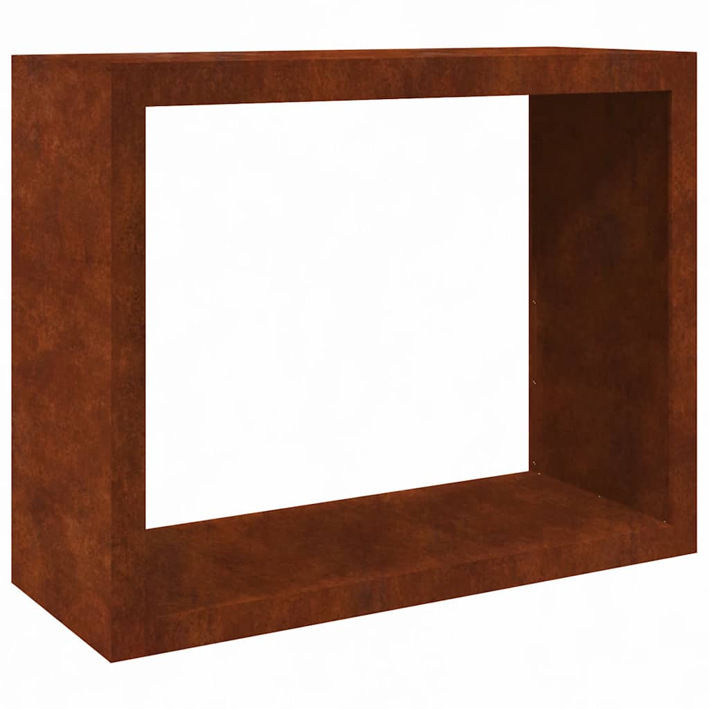 Rack per Legna da Ardere 100x40x80 cm in Acciaio Corten