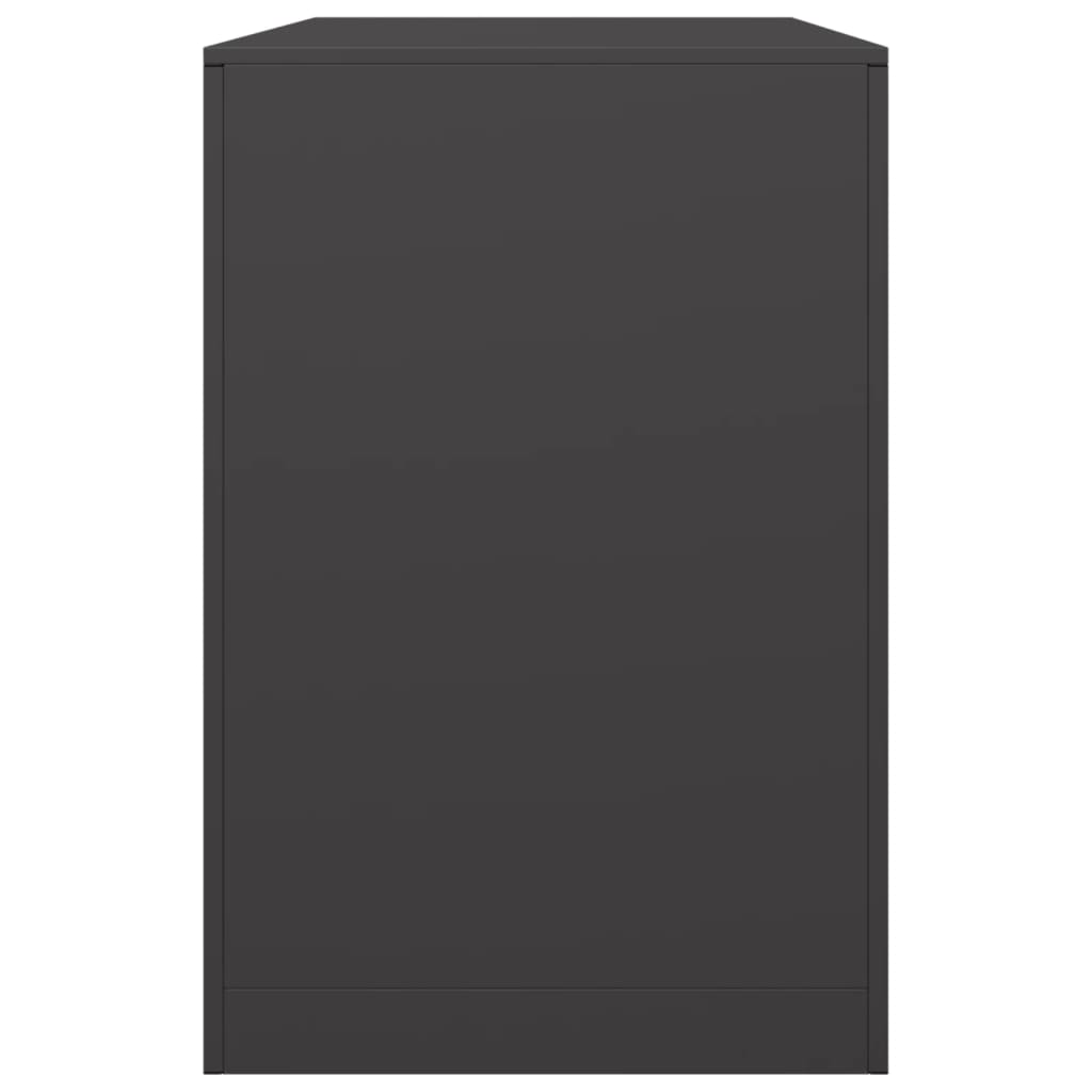 Rastrelliera per Legna da Ardere Nera 100x40x60 cm in Acciaio