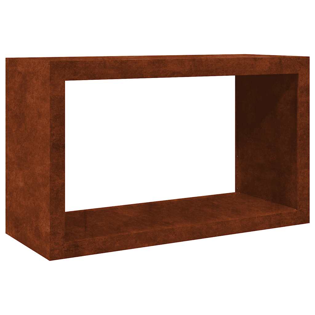 Rack per Legna da Ardere 100x40x60 cm in Acciaio Corten