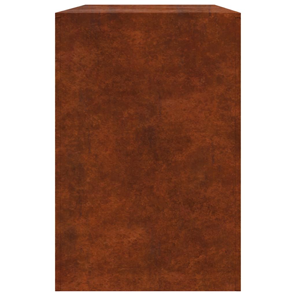 Rack per Legna da Ardere 100x40x60 cm in Acciaio Corten