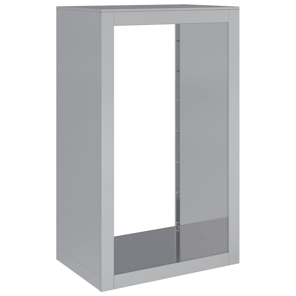 Rastrelliera per Legna 60x40x100 cm in Acciaio Zincato