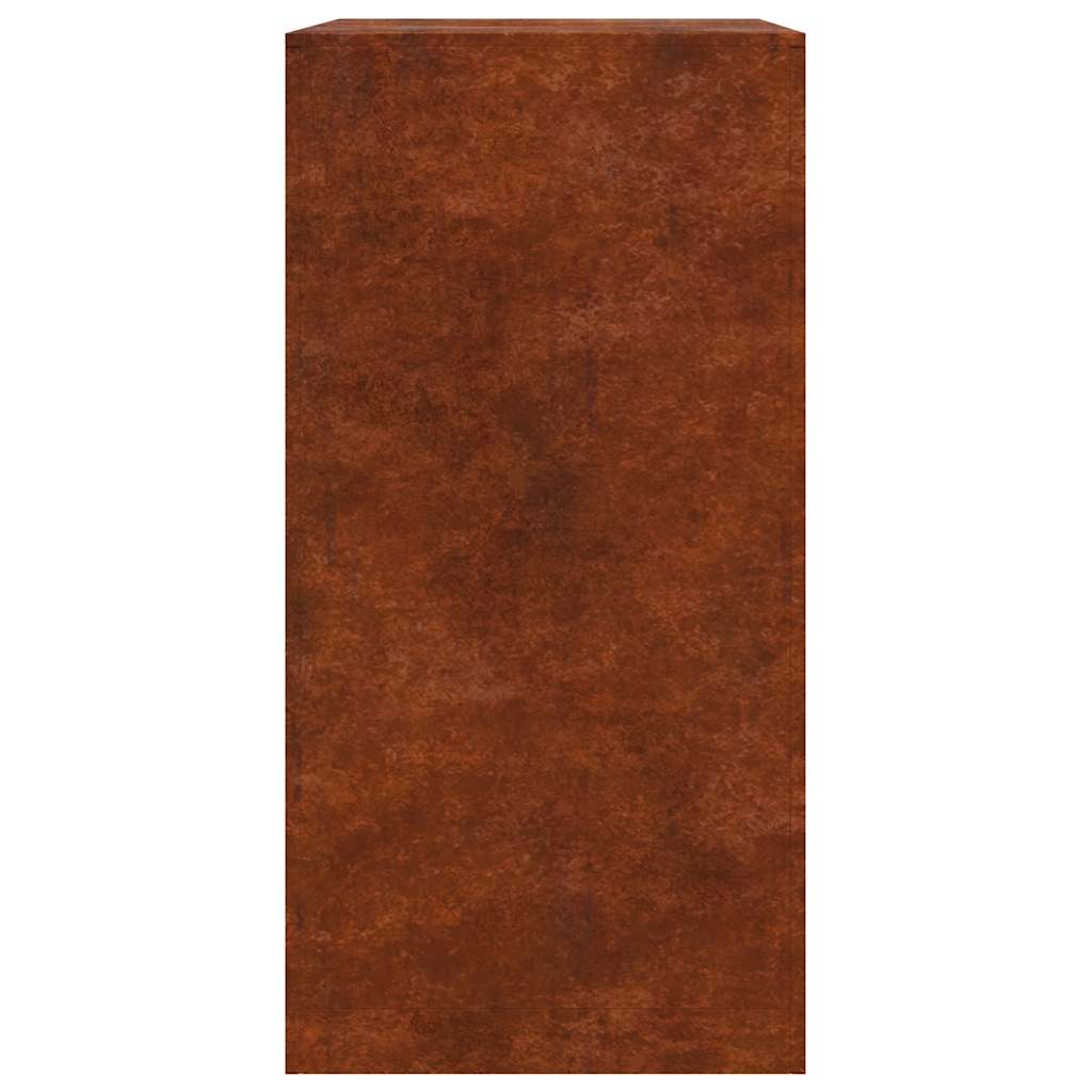 Portalegna 60x40x80 cm in Acciaio Corten