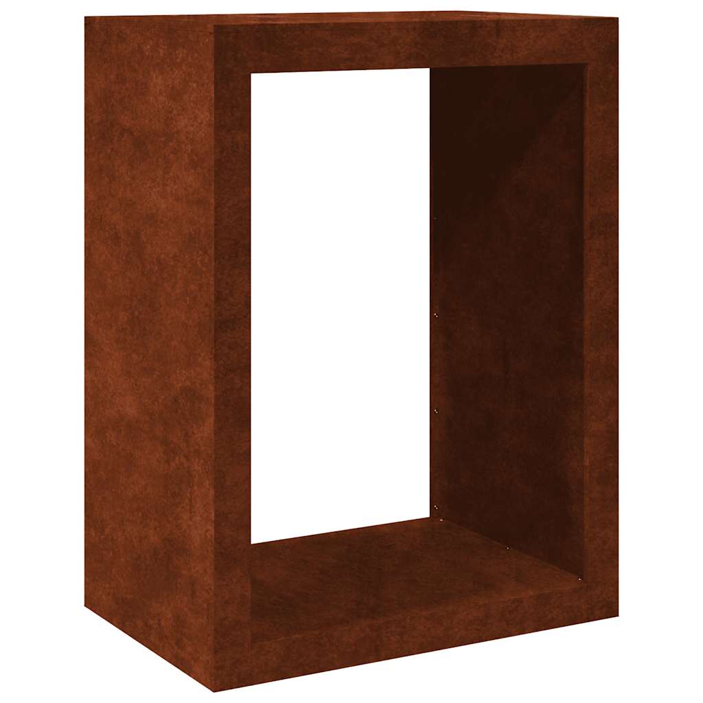 Portalegna 60x40x80 cm in Acciaio Corten
