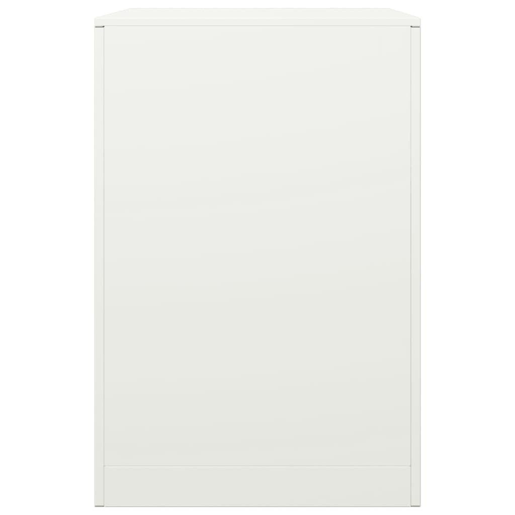 Rastrelliera per Legna da Ardere Bianca 60x40x60 cm in Acciaio