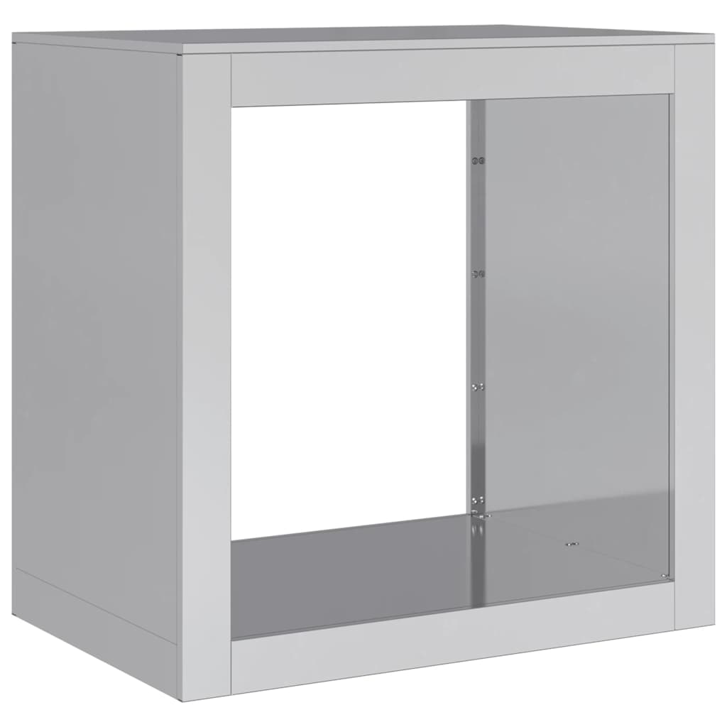 Rastrelliera per Legna 60x40x60 cm in Acciaio Zincato