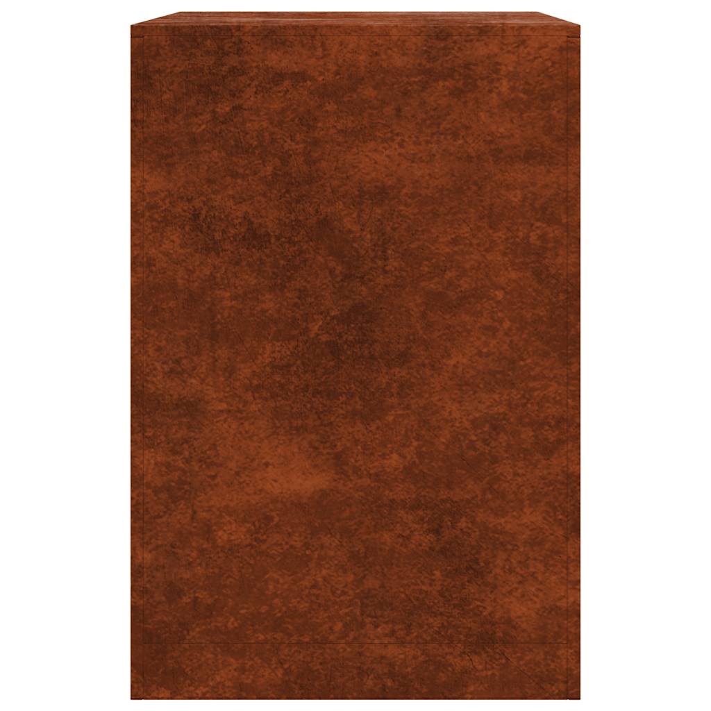 Portalegna 60x40x60 cm in Acciaio Corten