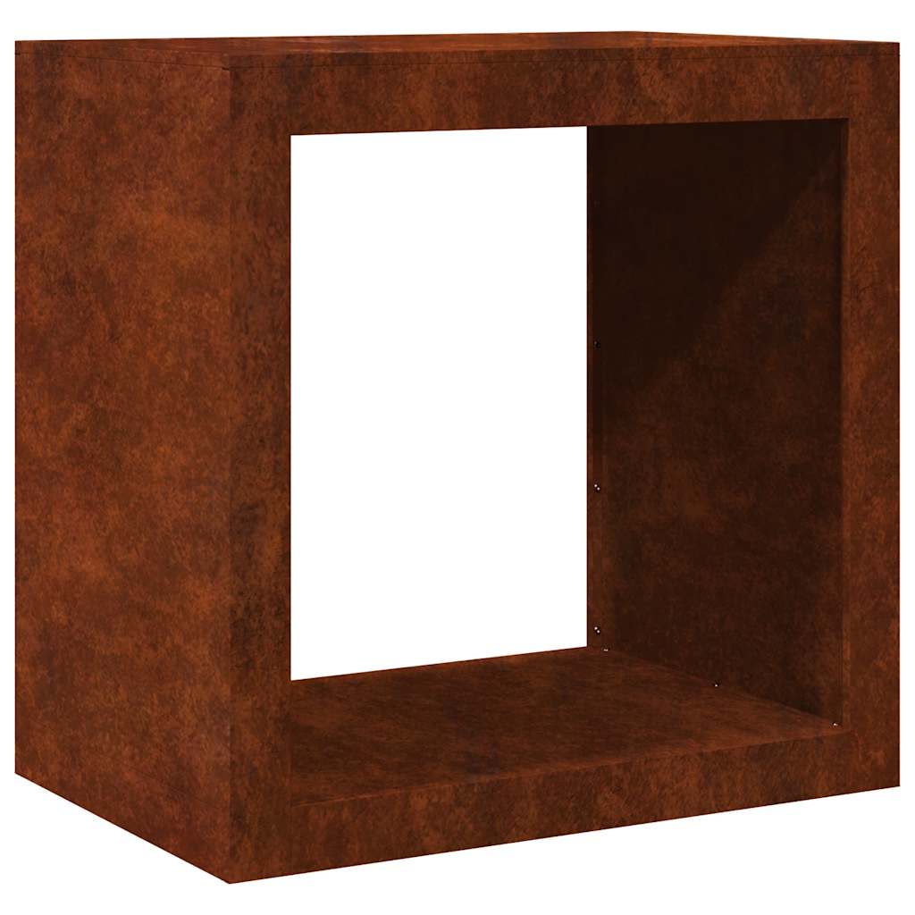 Portalegna 60x40x60 cm in Acciaio Corten