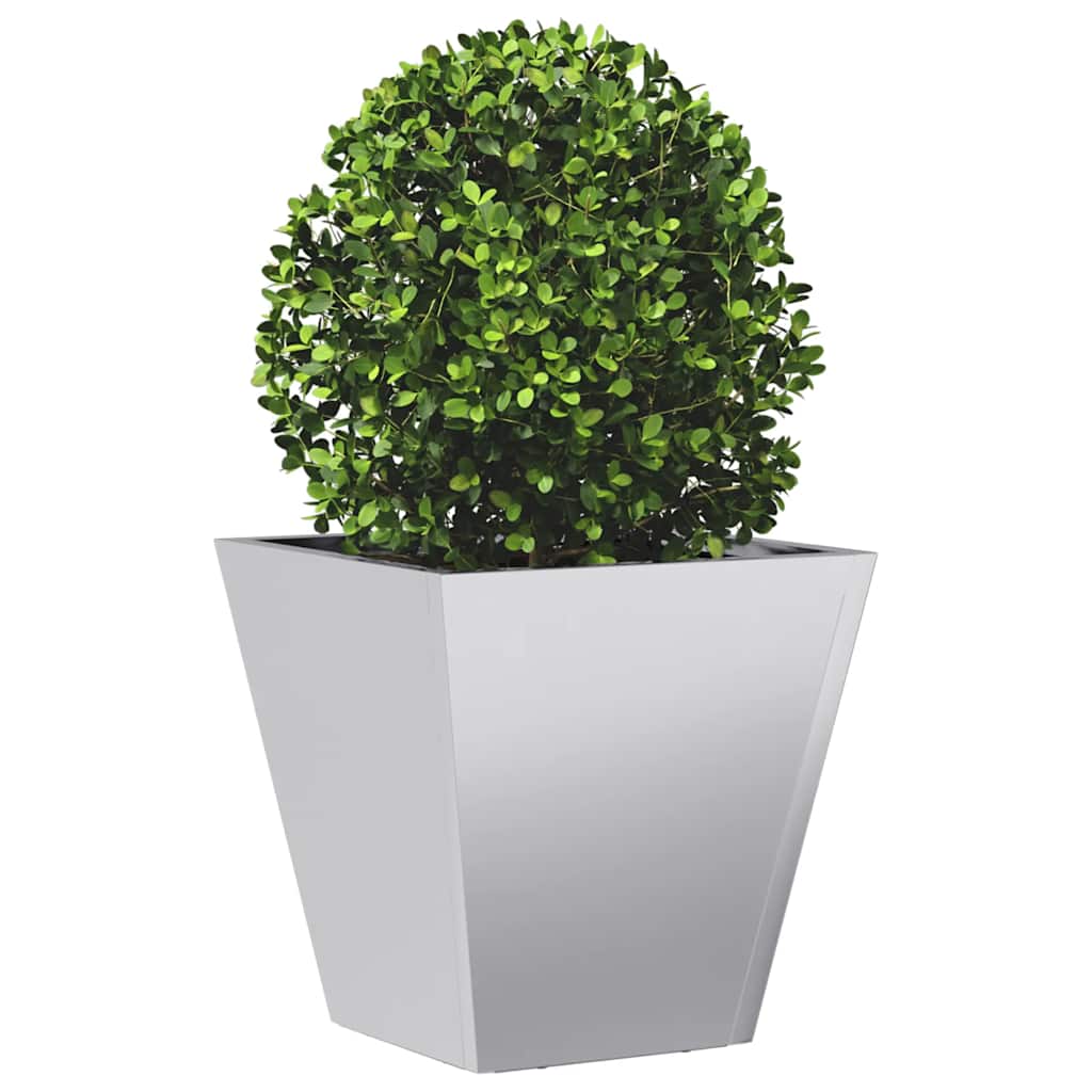 Fioriera da Giardino 30x30x30 cm Acciaio Zincato