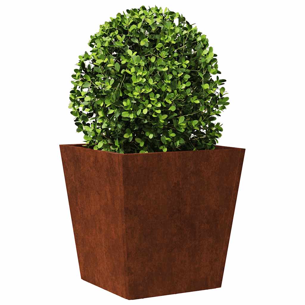 Fioriera da Giardino 40x40x40 cm in Acciaio Corten
