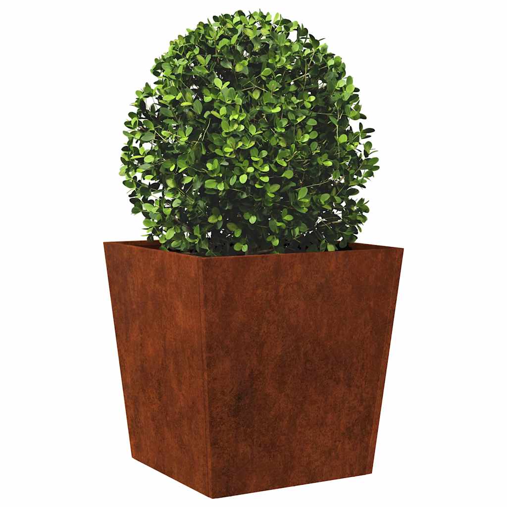 Fioriera da Giardino 50x50x50 cm in Acciaio Corten