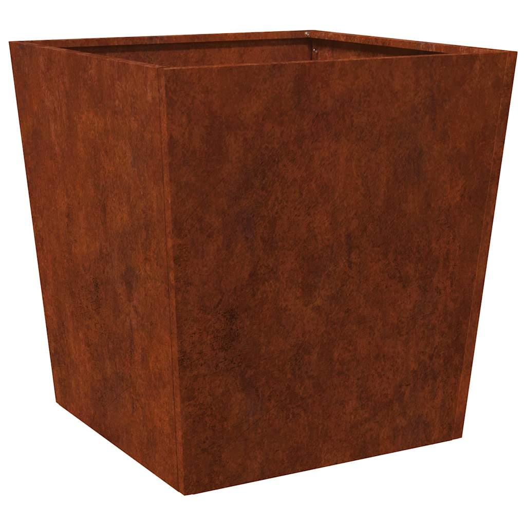 Fioriere da Giardino 2 pz 50x50x50 cm in Acciaio Corten
