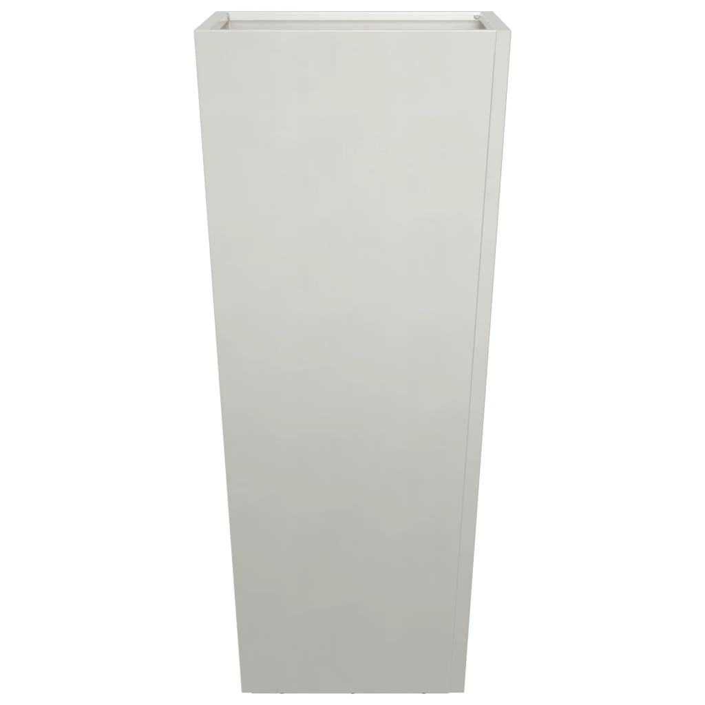 Fioriere da Giardino 2 pz 35x35x75 cm in Acciaio Inox