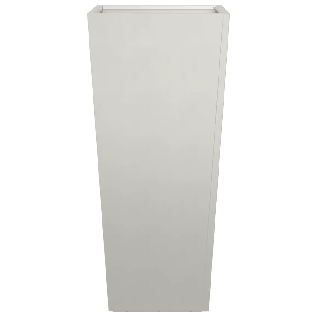 Fioriere da Giardino 2 pz 35x35x75 cm in Acciaio Inox