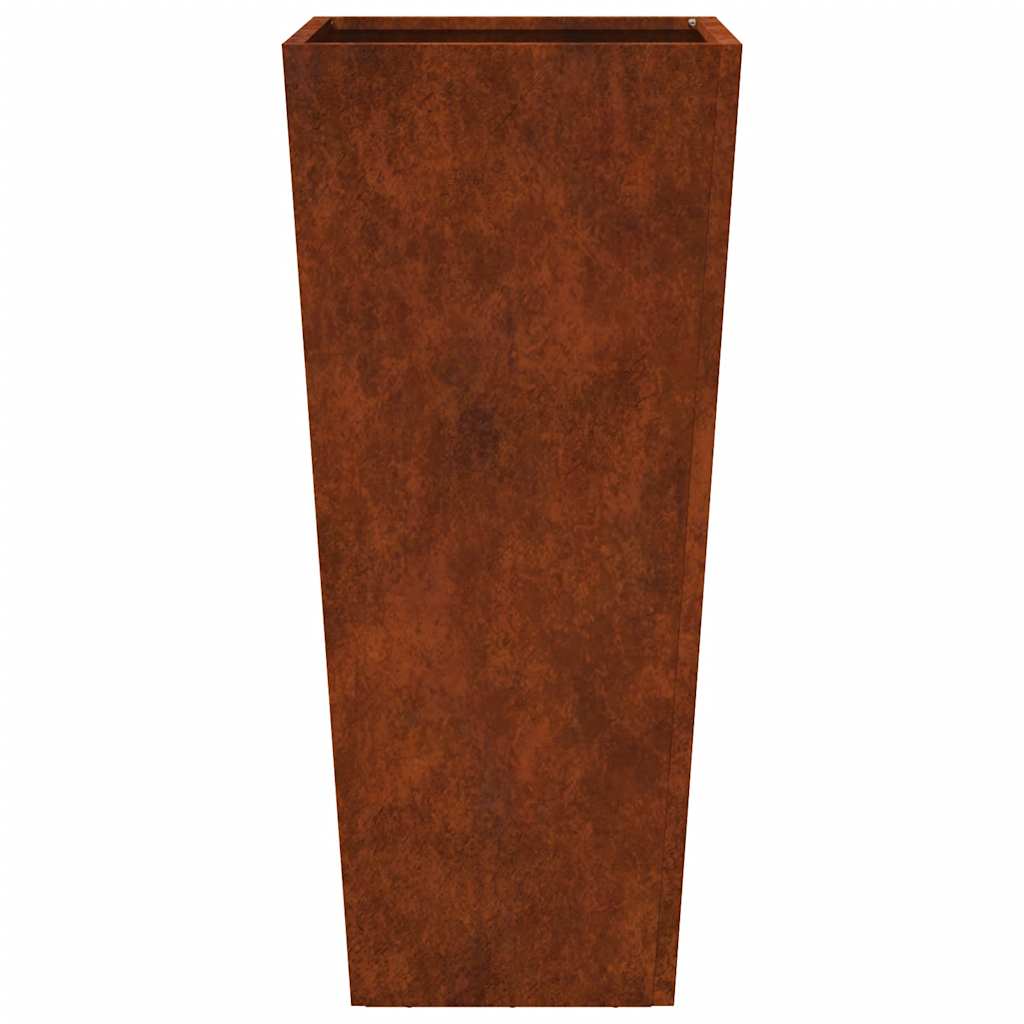 Fioriera da Giardino 35x35x75 cm in Acciaio Corten