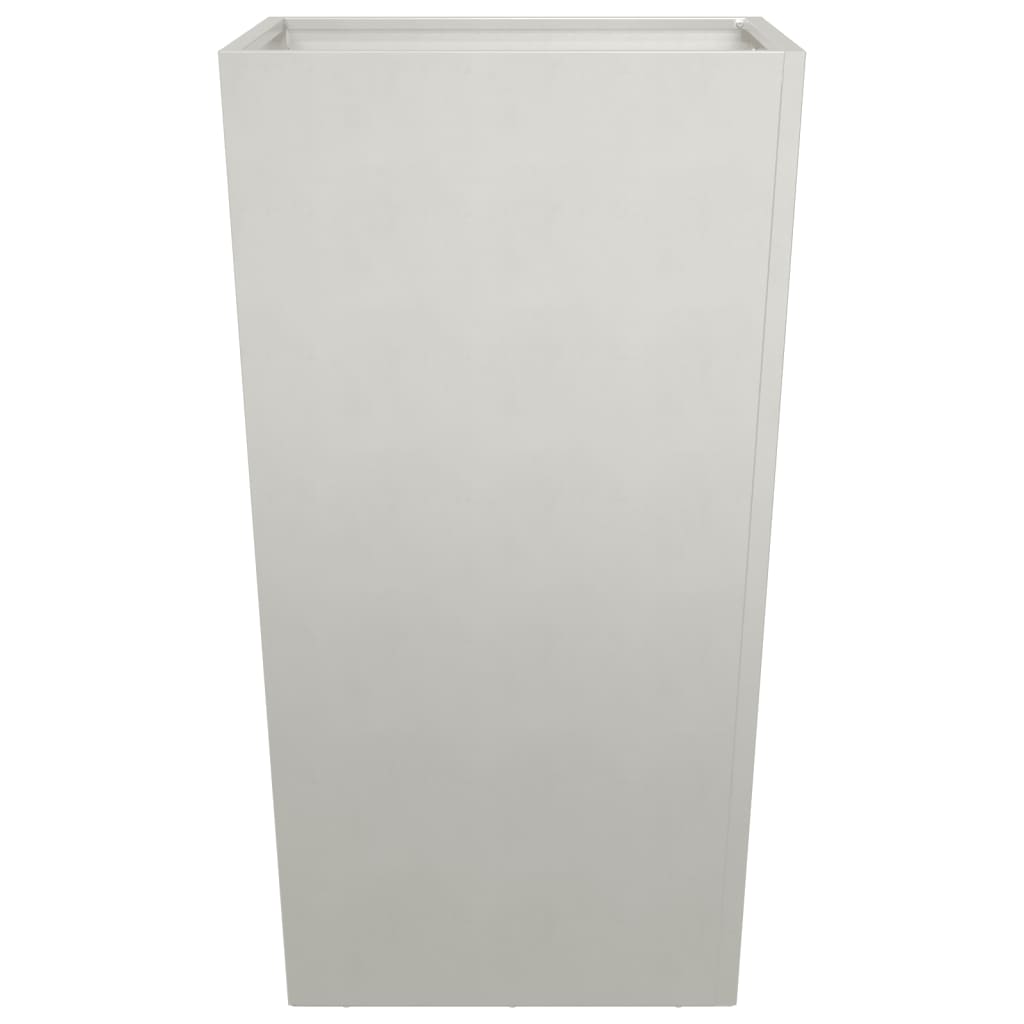 Fioriere da Giardino 2 pz 45x45x75 cm in Acciaio Inox