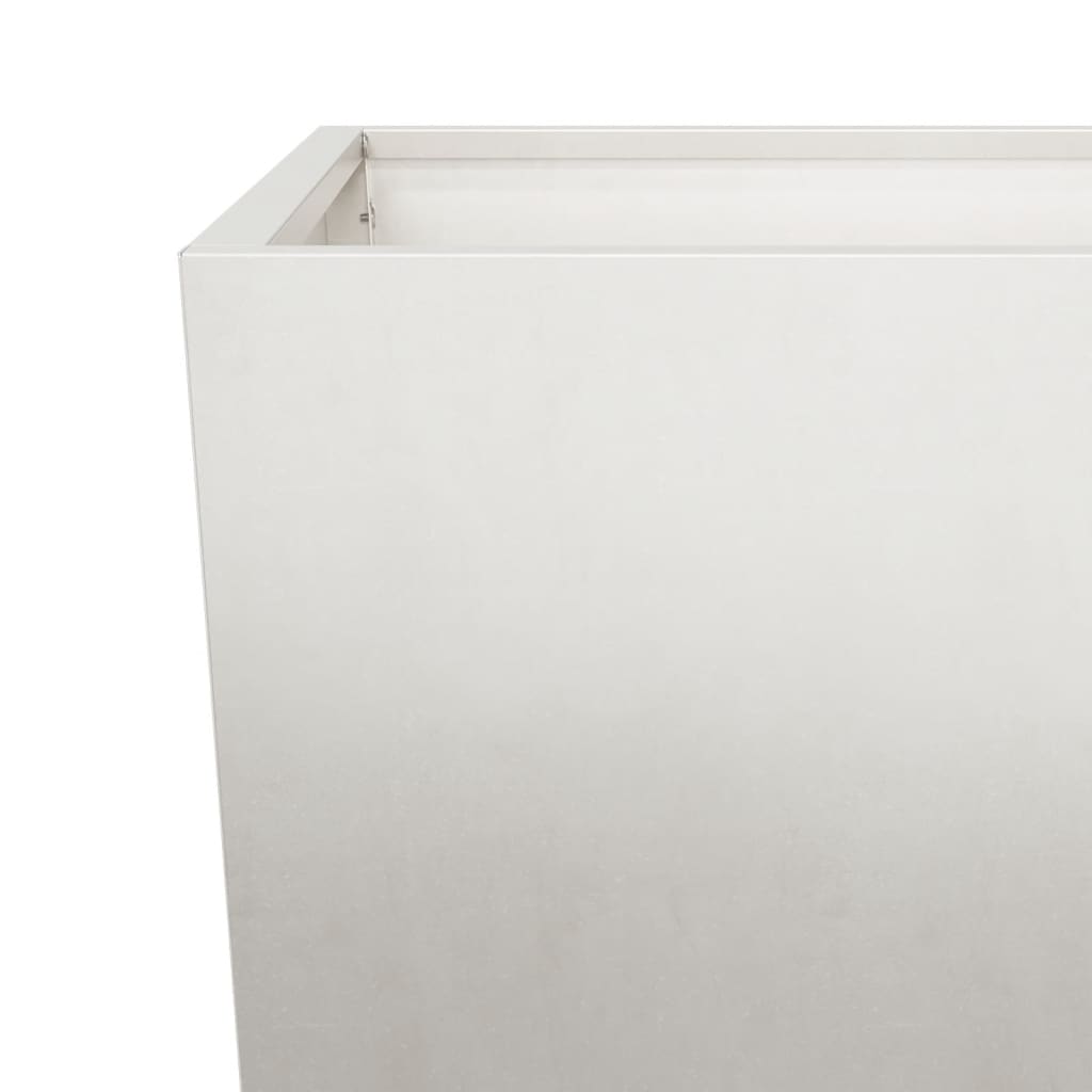 Fioriere da Giardino 2 pz 45x45x75 cm in Acciaio Inox