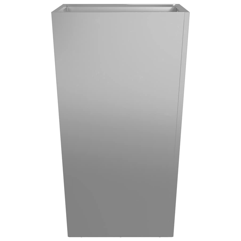 Fioriere da Giardino 2 pz 45x45x75 cm in Acciaio Zincato