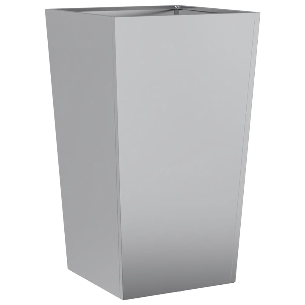 Fioriere da Giardino 2 pz 45x45x75 cm in Acciaio Zincato