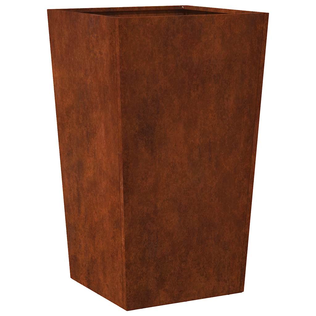 Fioriere da Giardino 2 pz 45x45x75 cm in Acciaio Corten