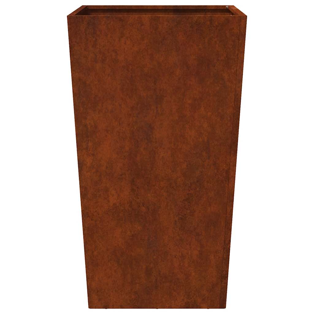 Fioriere da Giardino 2 pz 45x45x75 cm in Acciaio Corten