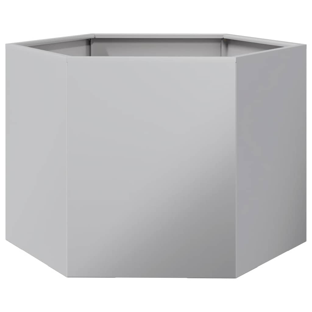 Fioriera Esagono 69x60x45 cm in Acciaio Zincato